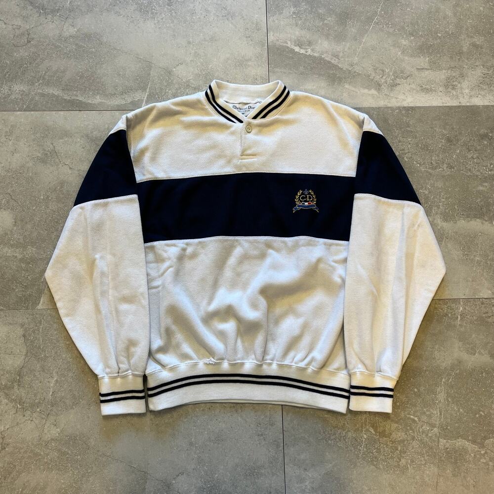 Christian Dior Monsieur Long Sleeve Polo Shirt
